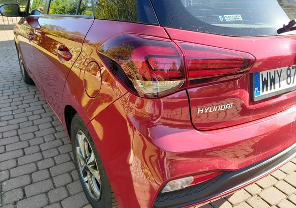 Hyundai i20 cena 52700 przebieg: 39400, rok produkcji 2020 z Wyszków małe 172